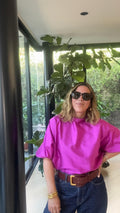 Blusa Pau Shantu Bugambilia