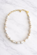 Collar de Perla Barroca con Cadena Corto