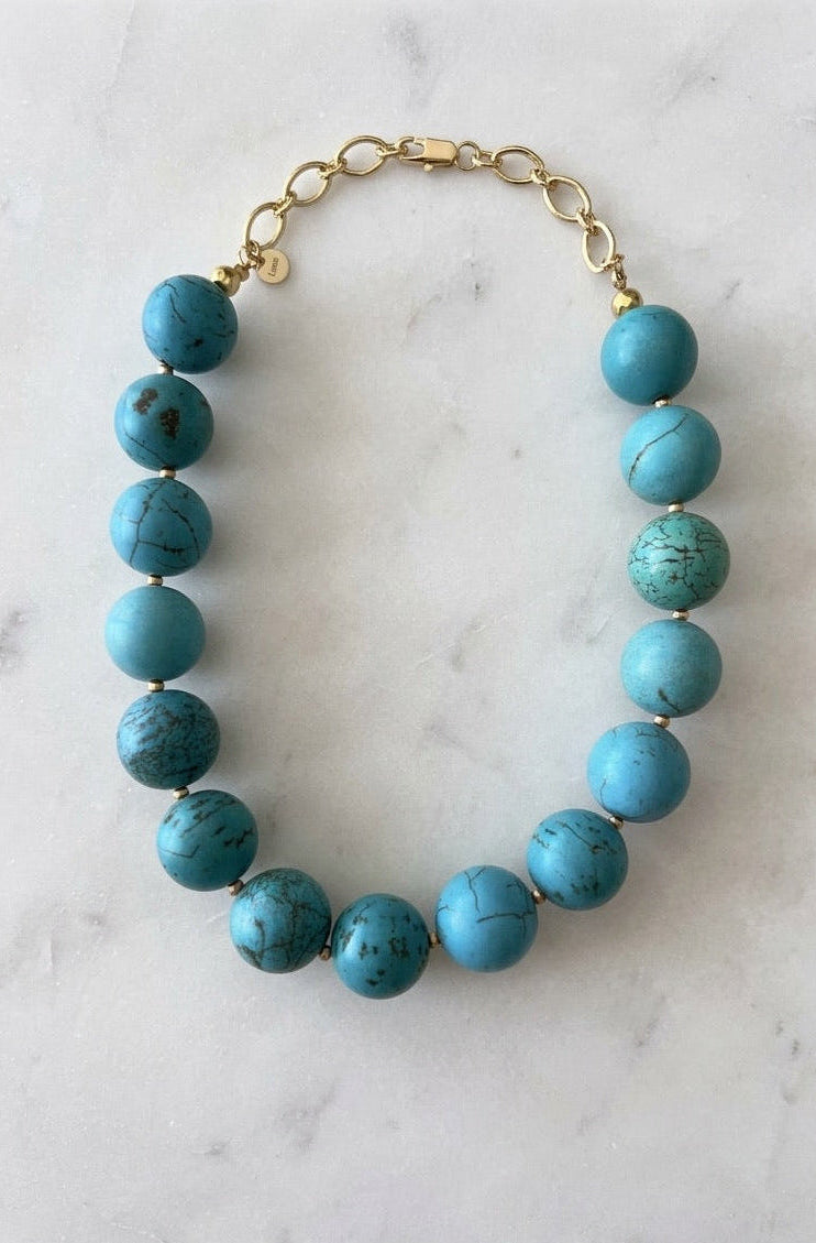 Collar de Turquesa con Cadena