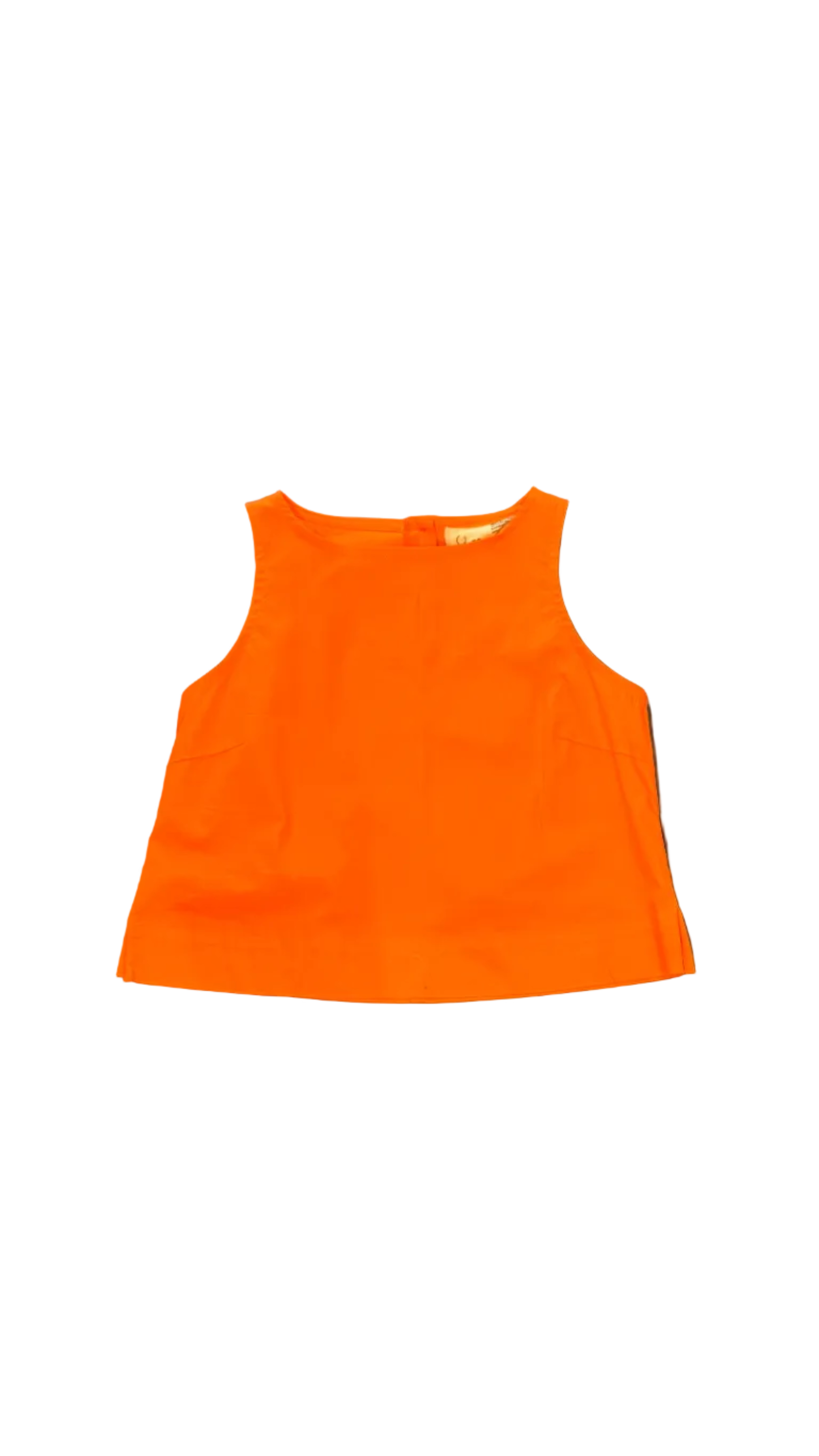 Blusa sin manga Naranja