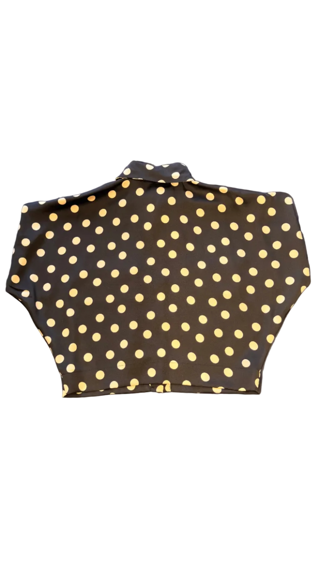 Camisa Globo Carteras Negra Bolas Beige