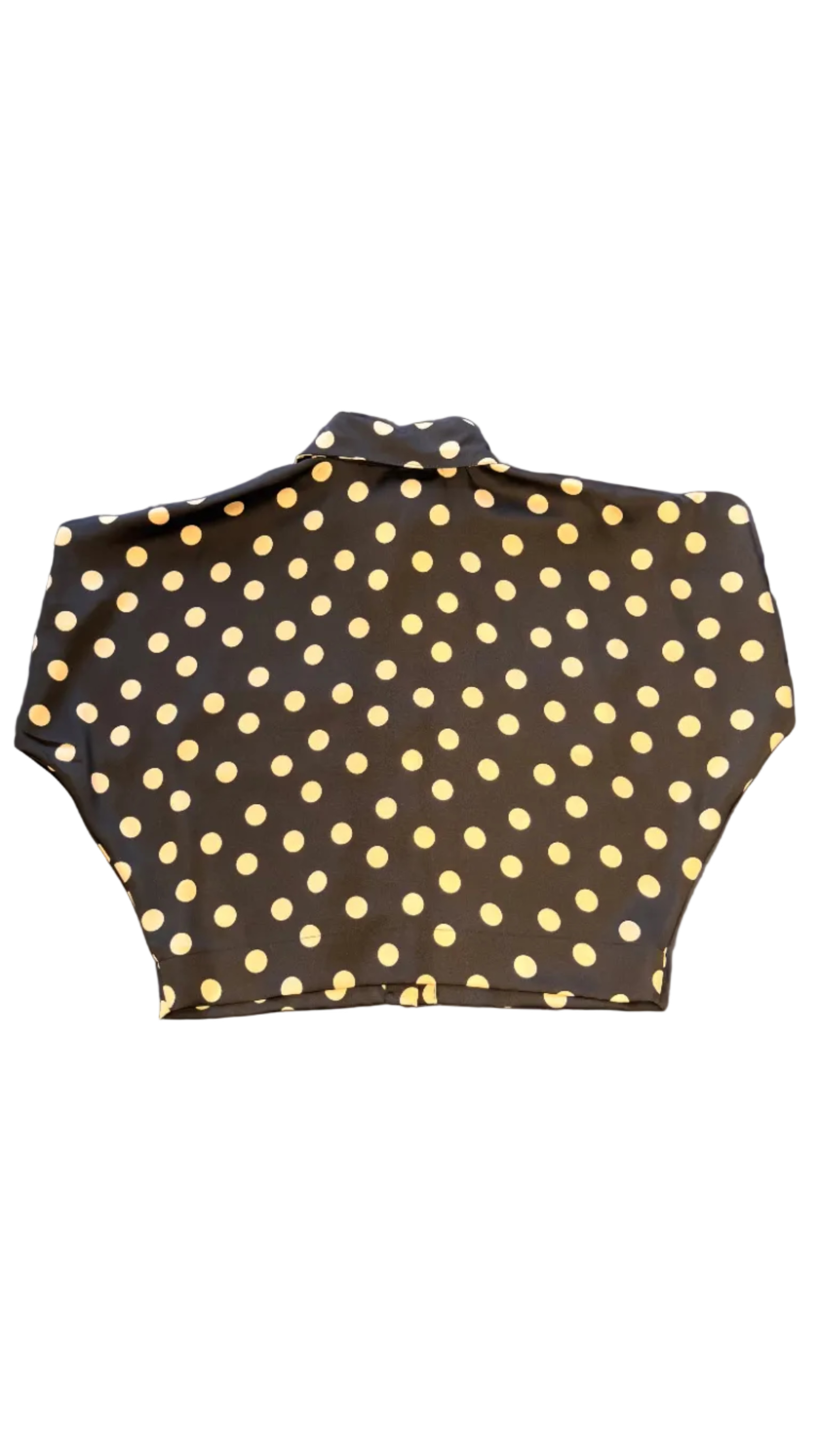 Camisa Globo Carteras Negra Bolas Beige