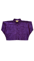 Camisa Globo Seda Morada Shantu