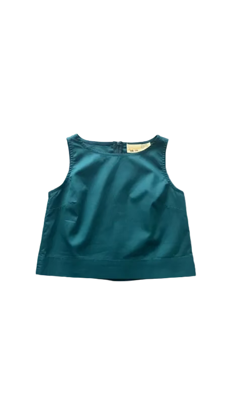 Blusa sin manga Azul/Verde
