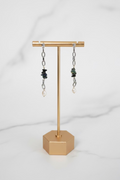 Aretes Opalo Chip Azúl