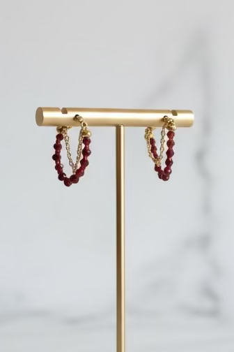 Aretes Granates y Miyukis