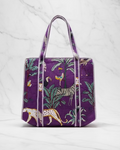 Bolso Acolchado de Algodon Indu Morado
