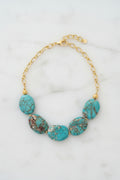 Collar de Turquesa irregular Jumbo chico
