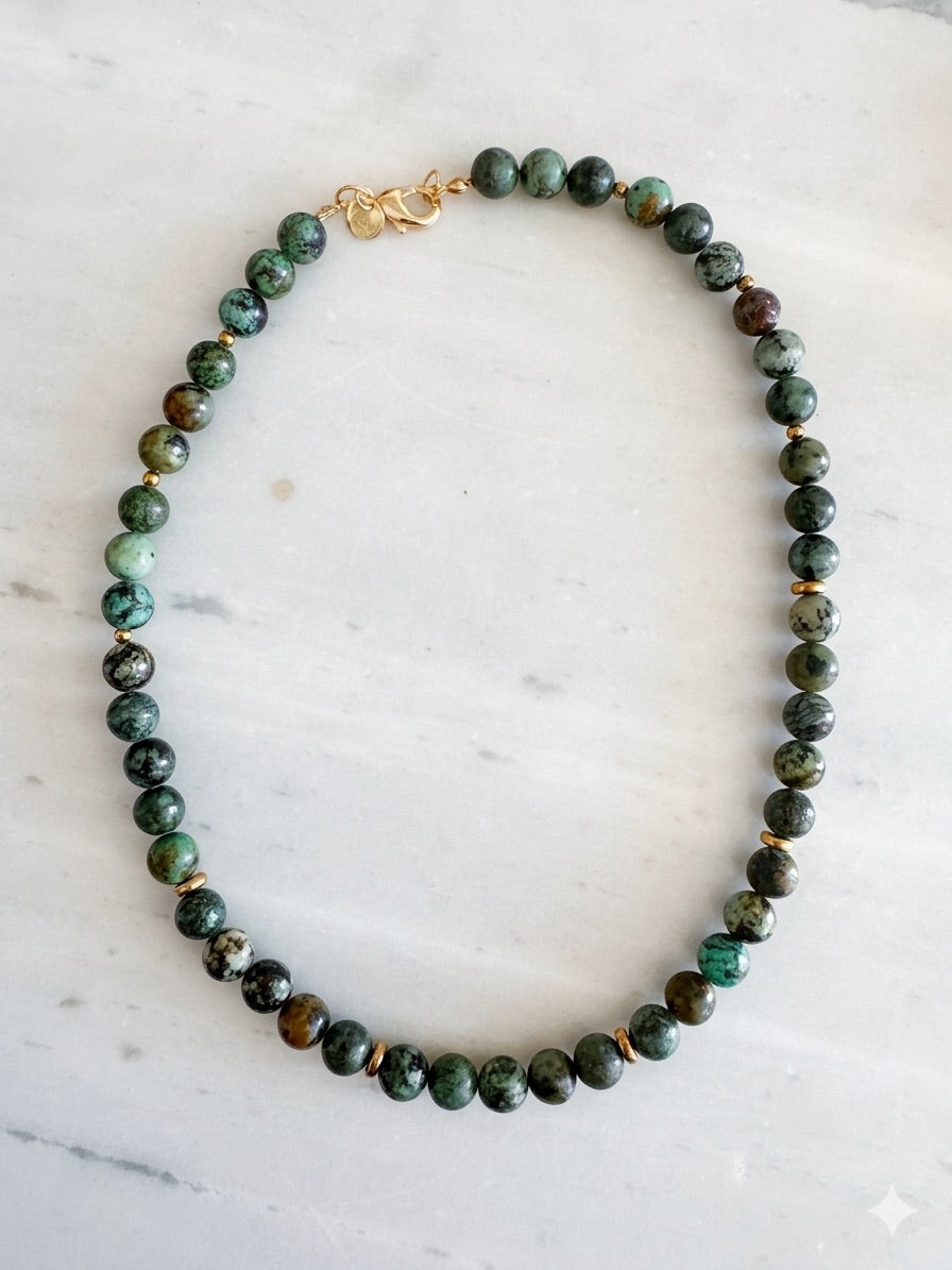 Collar de Turquesa Africana Mediano