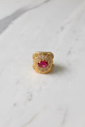 Anillo Turco Piedra Roja