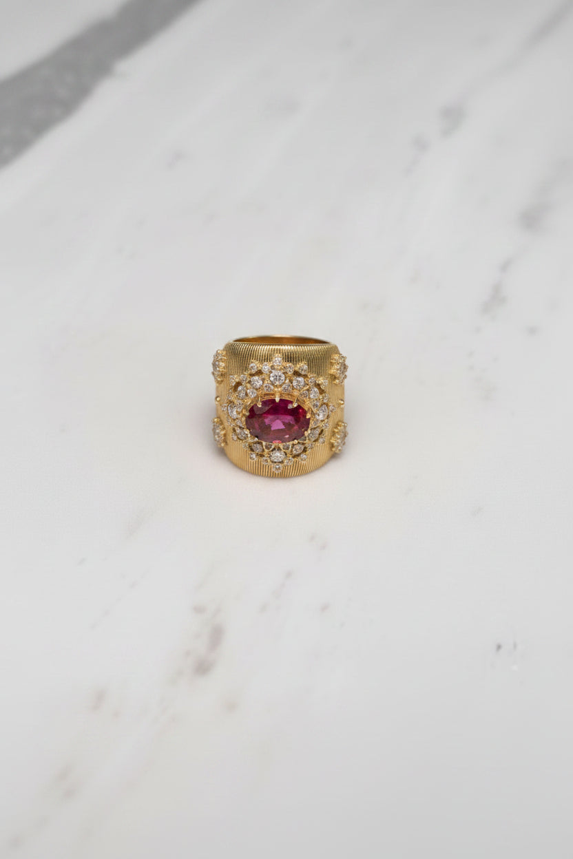 Anillo Turco Piedra Roja
