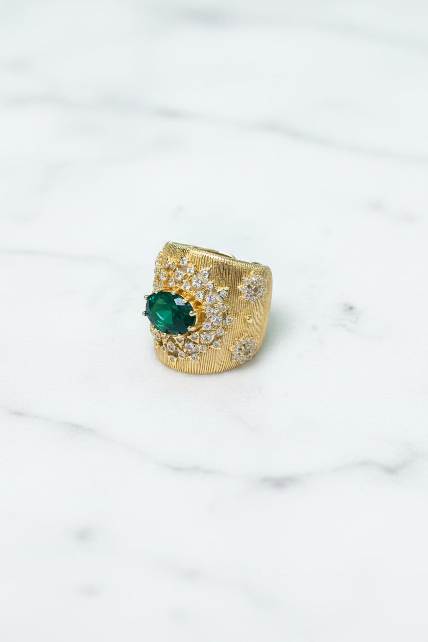 Anillo Turco Piedra Verde