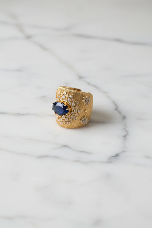 Anillo Turco Piedra Azul