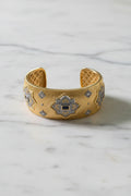Pulsera Turca Gruesa con Cristales Azules