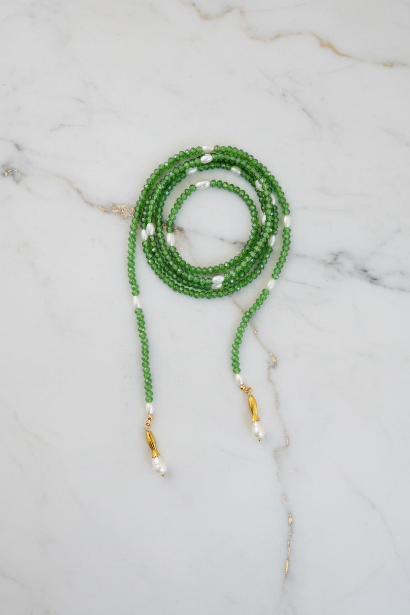 Cristal Wrap Necklace verde