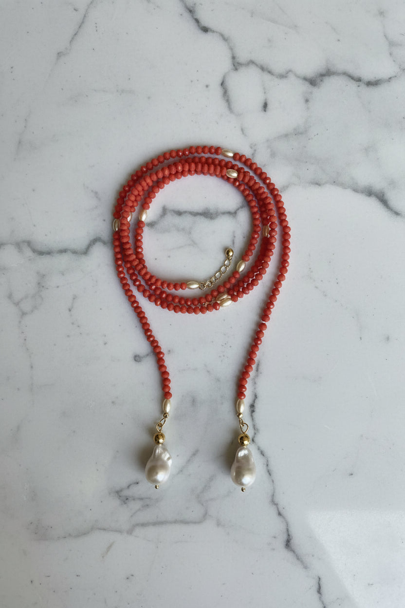 Cristal Wrap Necklace Naranja