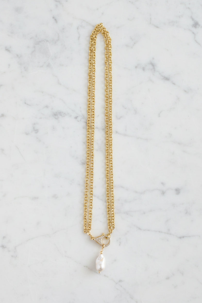 Collar Lunn con Perla Barroca