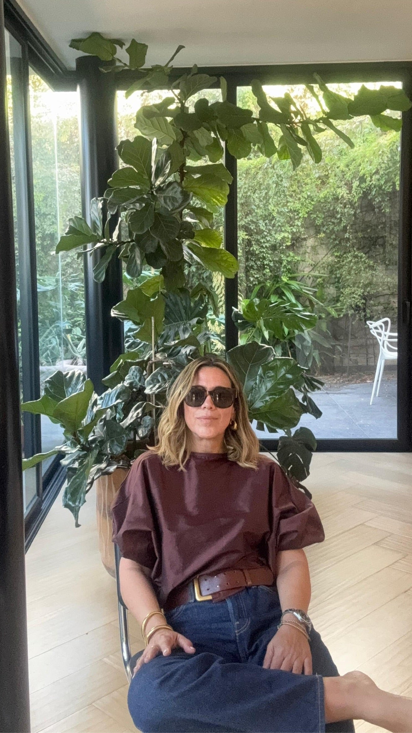 Blusa Pau Shantu Café