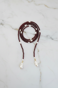 Collar granate perlas barrocas grandes