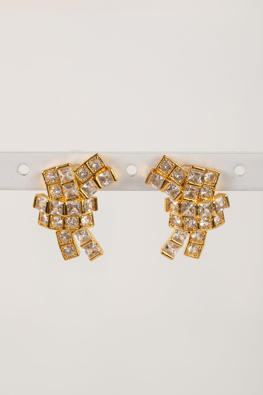 Aretes moño ZC Cuadradas
