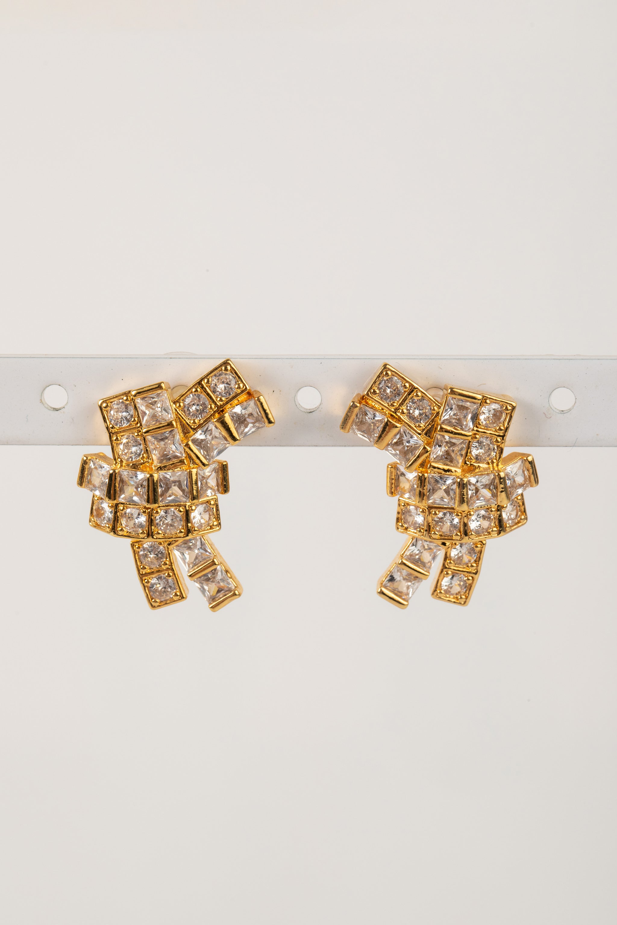 Aretes moño ZC Cuadradas