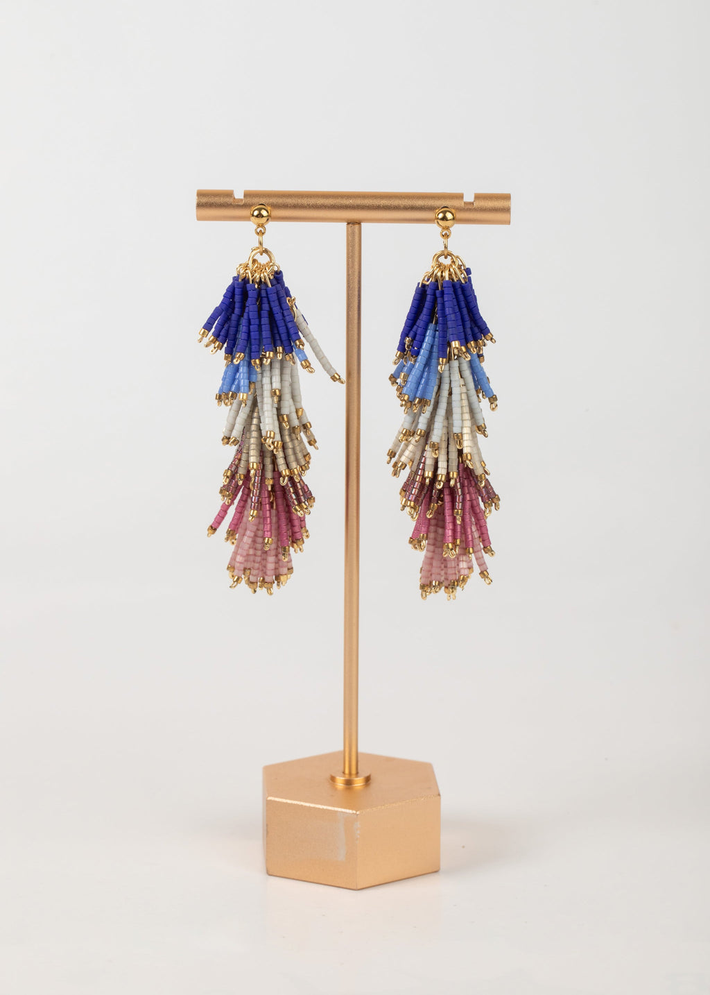 Aretes Boreal Piedras Miyuki de colores