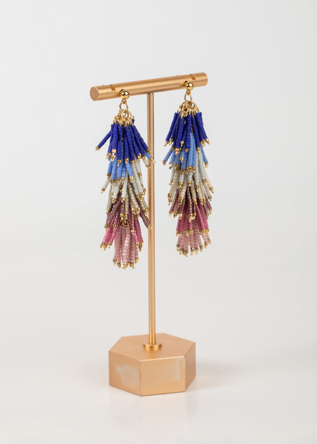 Aretes Boreal Piedras Miyuki de colores